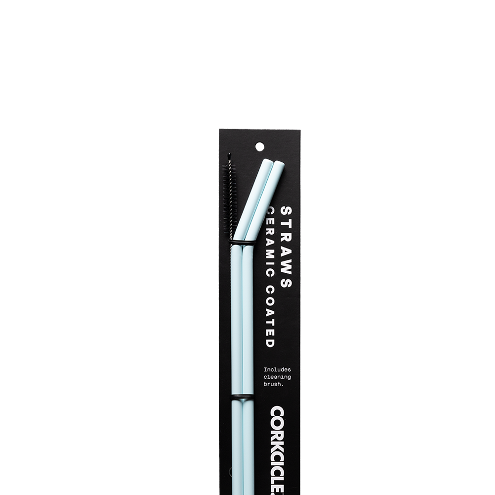 Ceramic Coated Straw Set - Handy Choice J8 - Straw Set / Ceramic Powder Blue