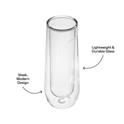 Stemless Flute Glass Set (2) - Smooth Choice V4