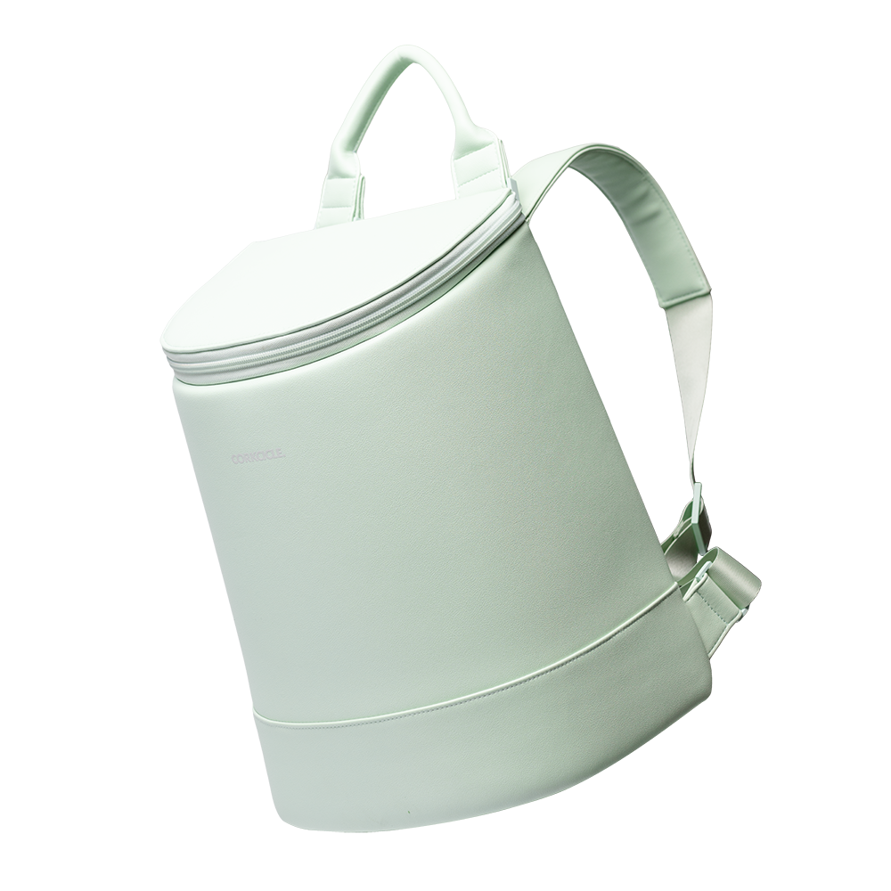 Eola Bucket Cooler Bag - Leisure Getaway H9 - Sage Mist - Vegan Leather